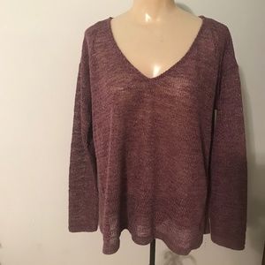Aeropostale Women’s High-Low Sweater Purple